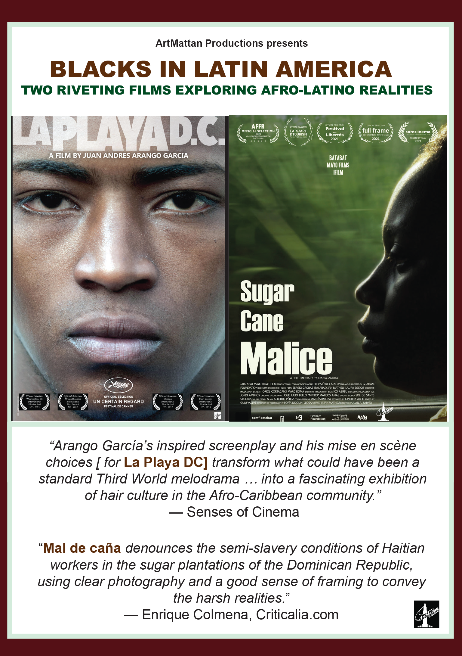 Blacks in Latin America - 2 disc set - Sugar Cane Malice & La Playa D.C.