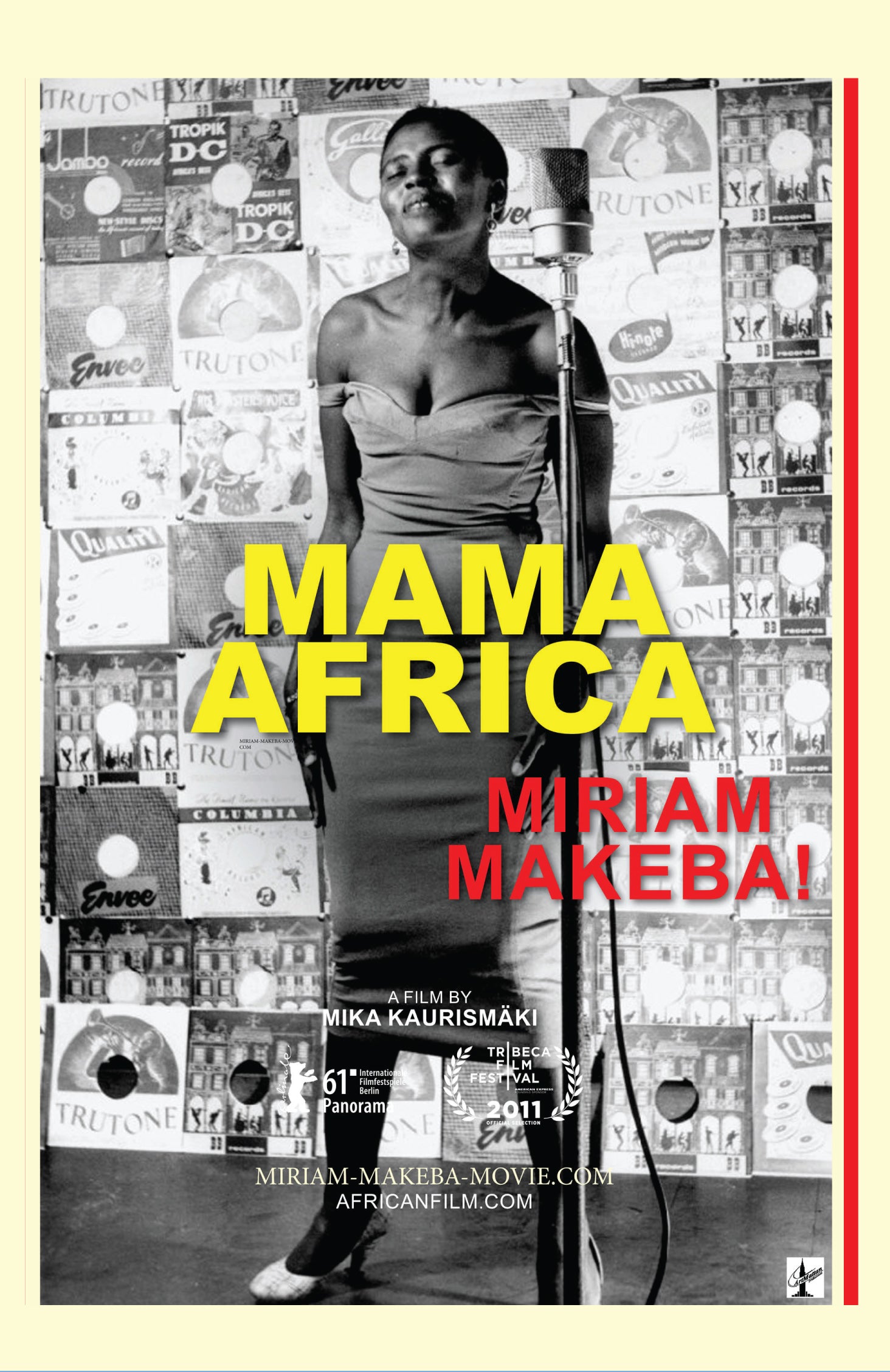 Mama Africa: Miriam Makeba!  DVD with bonus short Aces